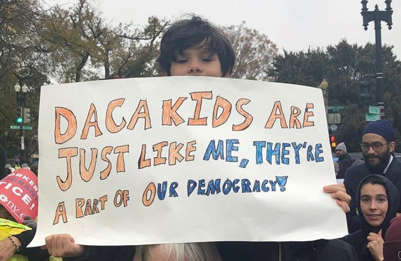 Child at DACA Rally