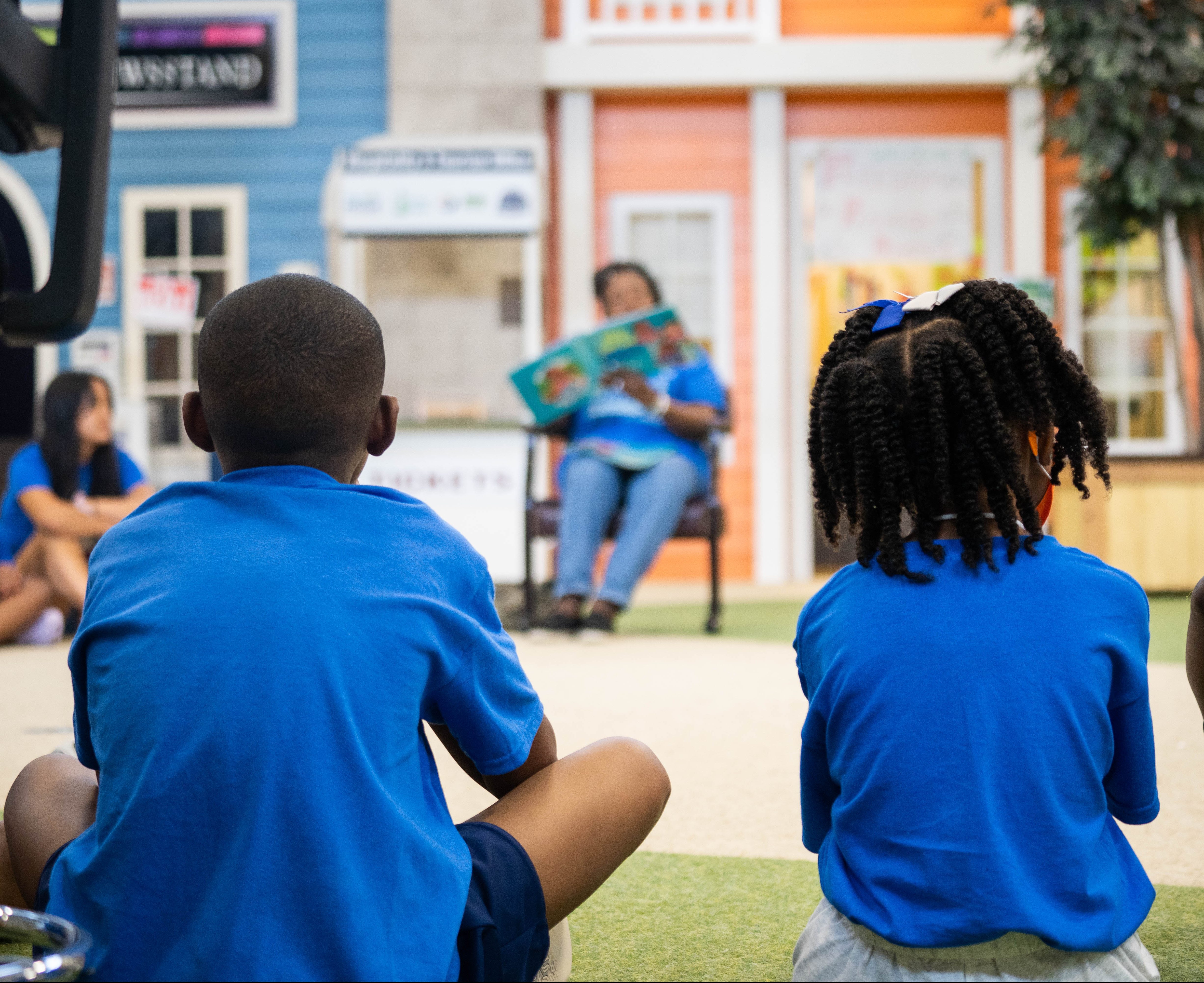 Young children enjoy Read Aloud time at Proctors CDF Freedom School site